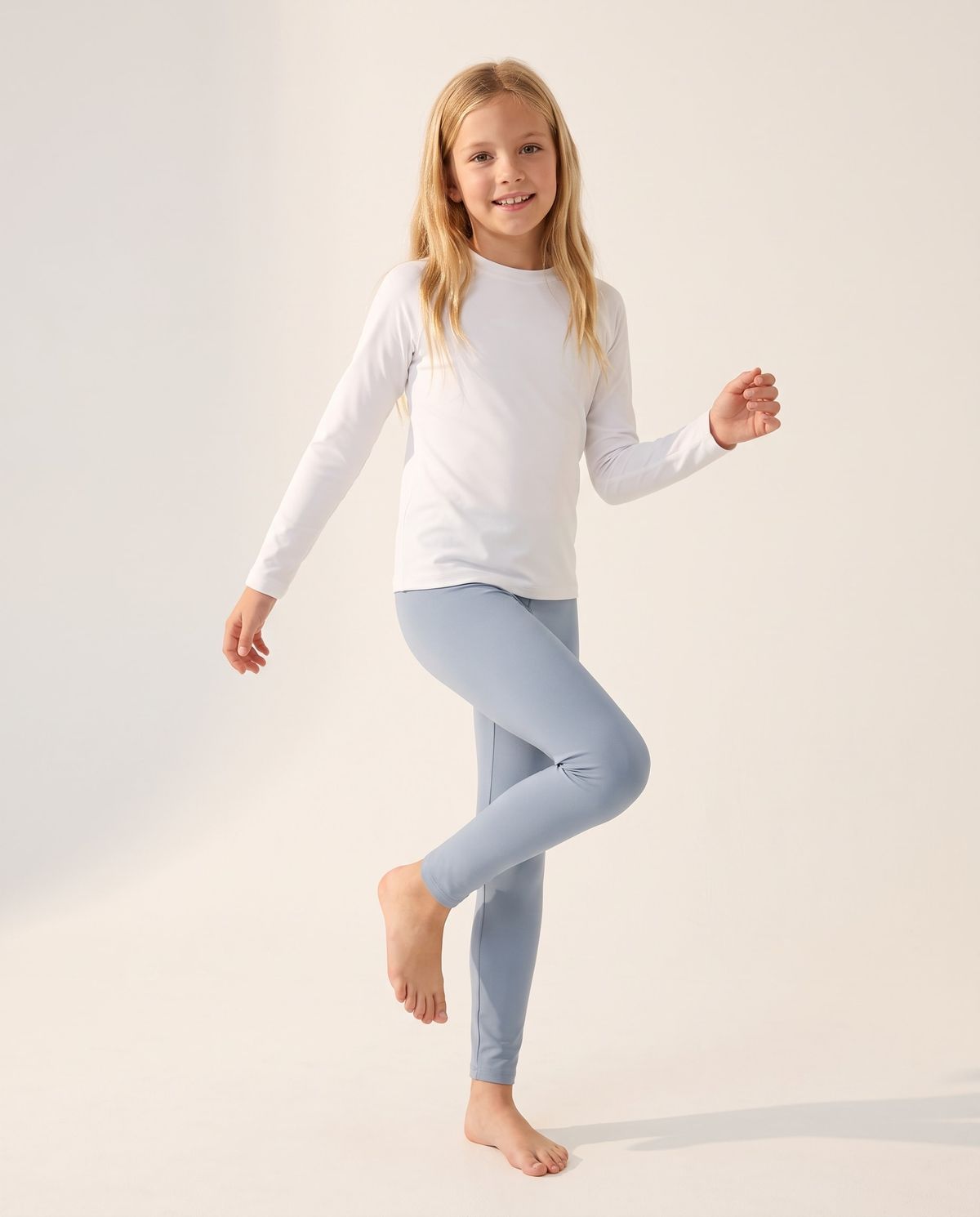 Blue Aura Girls Leggings Girls Leggings — Lolekai