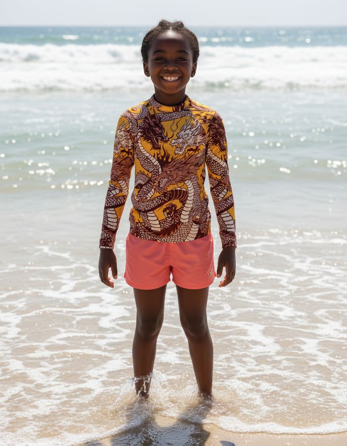 Rashguard — Kids Oxblood Ember