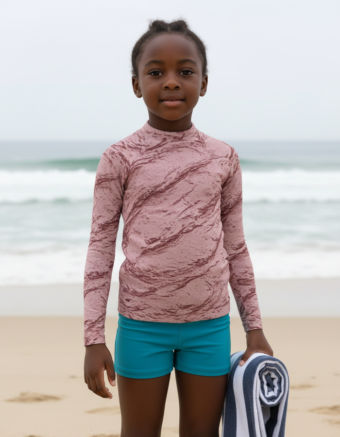 Rashguard — Kids Tea Rose Eclipse