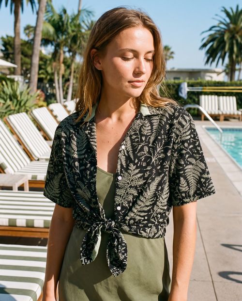 Amakihi women's hawaiian shirts