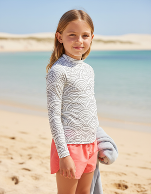 Kids White Onyx Aoi kids rashguards