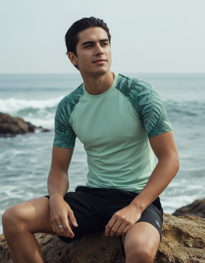Rashguard — Men's Jelly Mint Emerald