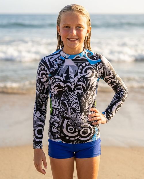 Girls Nalu Uli girls rashguards