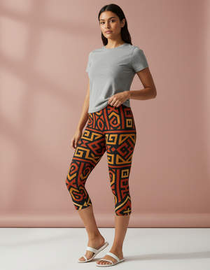 Kembang Capri Leggings Capri Leggings — Dripper
