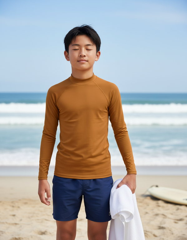 Boys Copper Rash Guard
