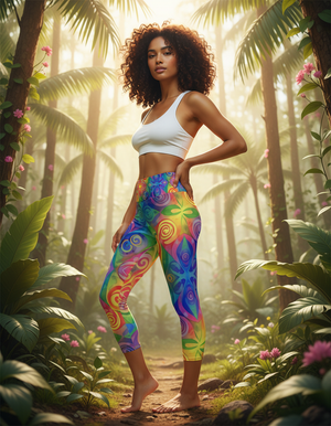 Spectrum Collection capri yoga leggings