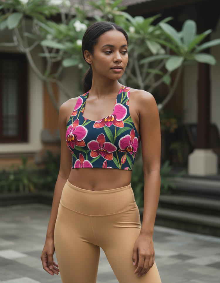 Petal Serenade Bloom Longline Sports Bra