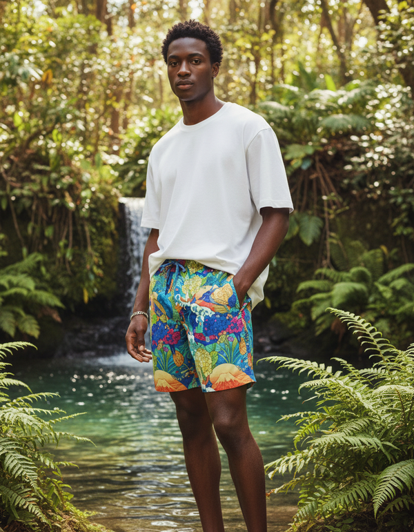 Men's Swim Trunks in Sakura