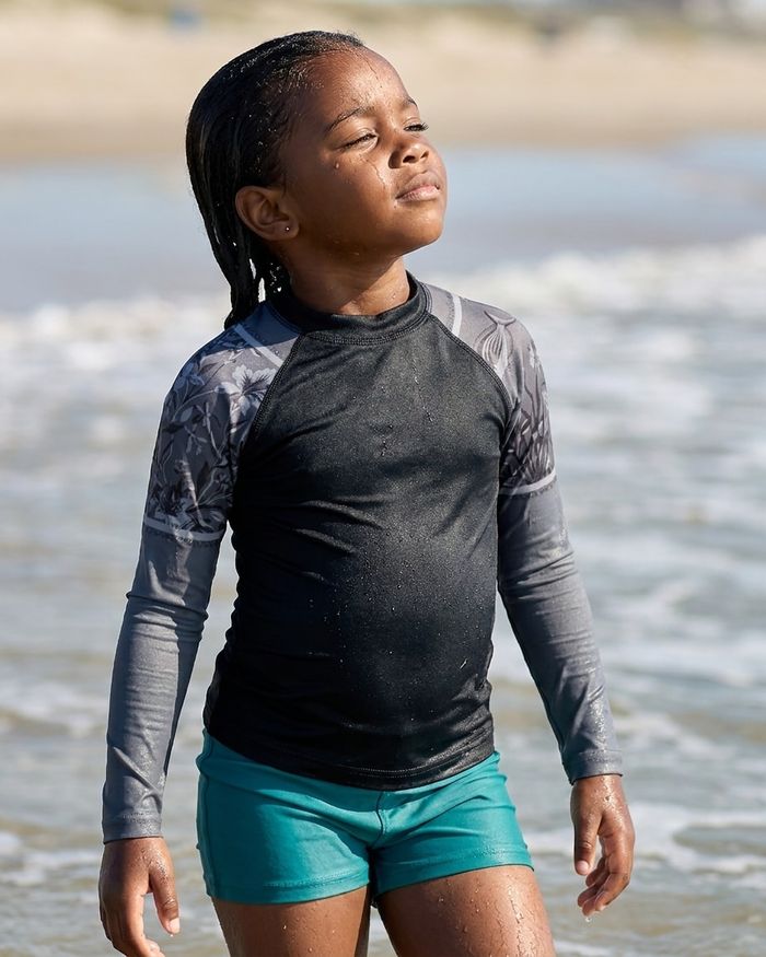 Rashguard — Girls Charcoal Slate Chorus