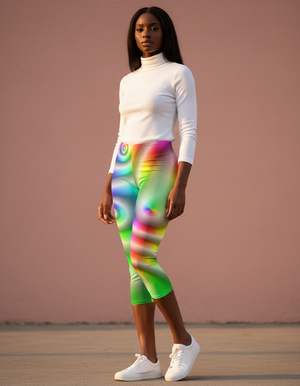 Prism Leggings Capri Leggings — Dripper