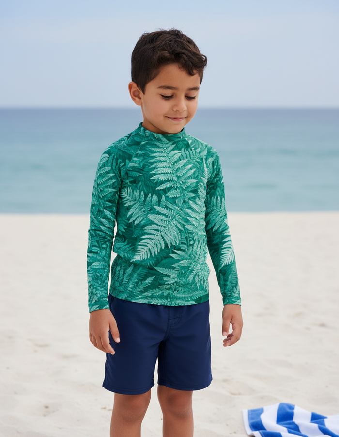 Rashguard — Kids Jelly Mint Emerald