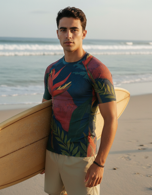 Tropique Rash Guard Men's Rashguard — Lolekai