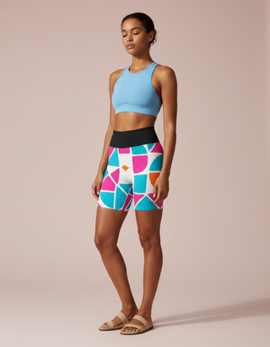 Kaleidoscope yoga shorts