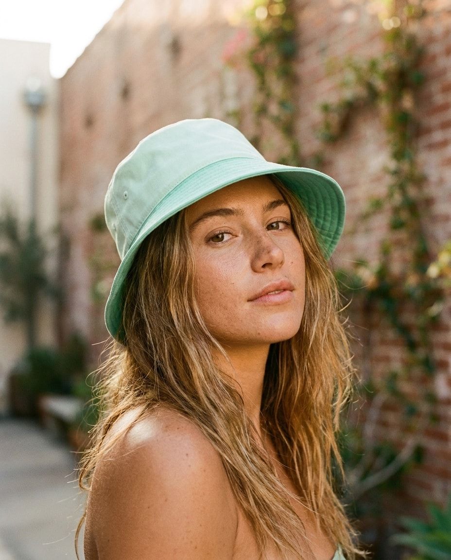 Jelly Mint Cobalt & Periwinkle bucket hats