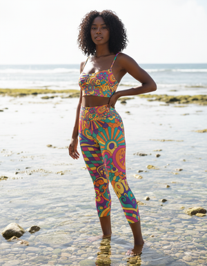Trippy Capri Yoga Leggings Capri Yoga Leggings — Dripper