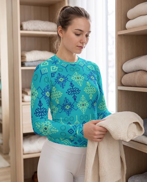 Lime Zarif Base Layer Top Women's Rashguard — Lolekai