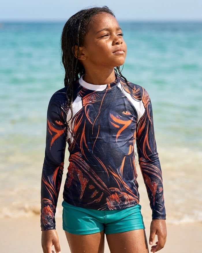 Rashguard — Girls Amazon (White)
