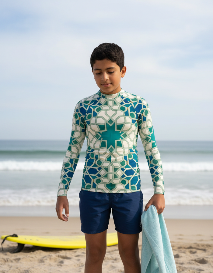 Rashguard — Youth Transformative Teal Albaicín