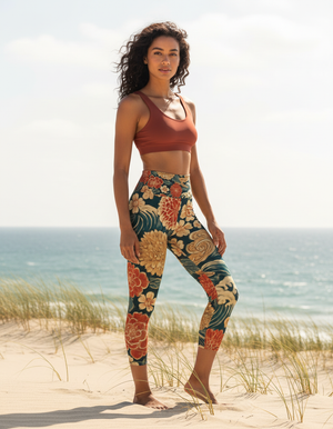 Edo Capri Yoga Leggings Capri Yoga Leggings — Dripper