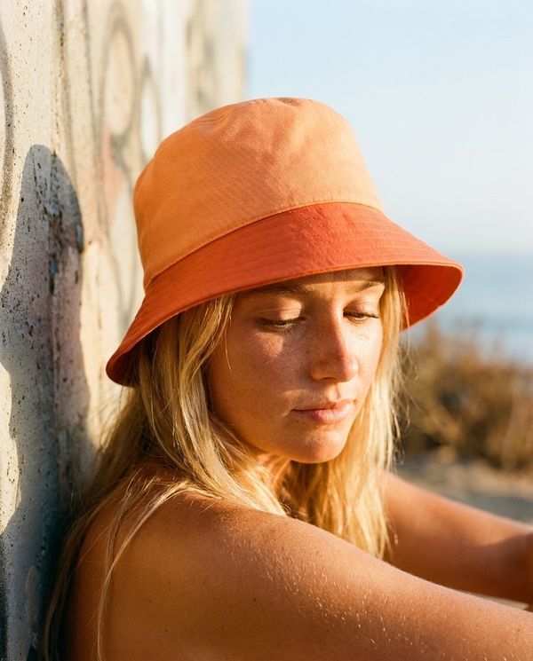 Coral Blue Hour Bucket Hat