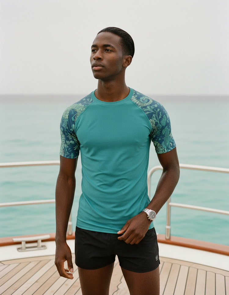 Men's Seahorse Rash Guard