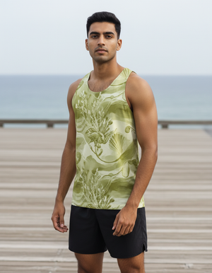 Men's Runway Chartreuse Seabreeze tank tops