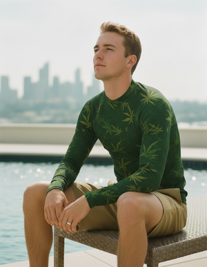 Men's Runway Emerald Mizu men's rashguards