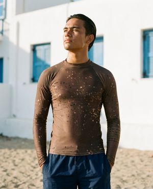 Men's Coffee Bean Mirage men's rashguards