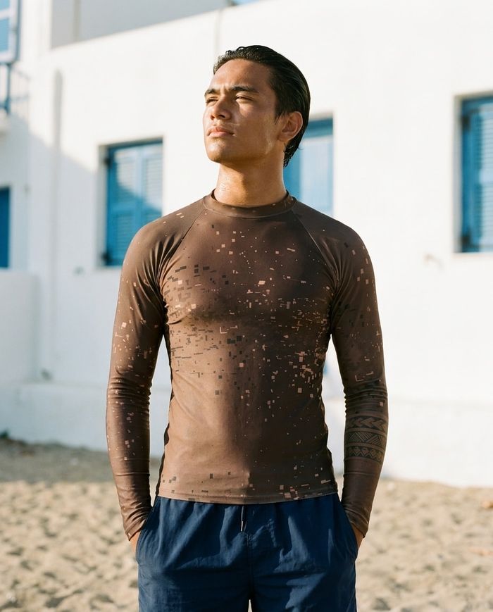 Rashguard — Men's Coffee Bean Mirage