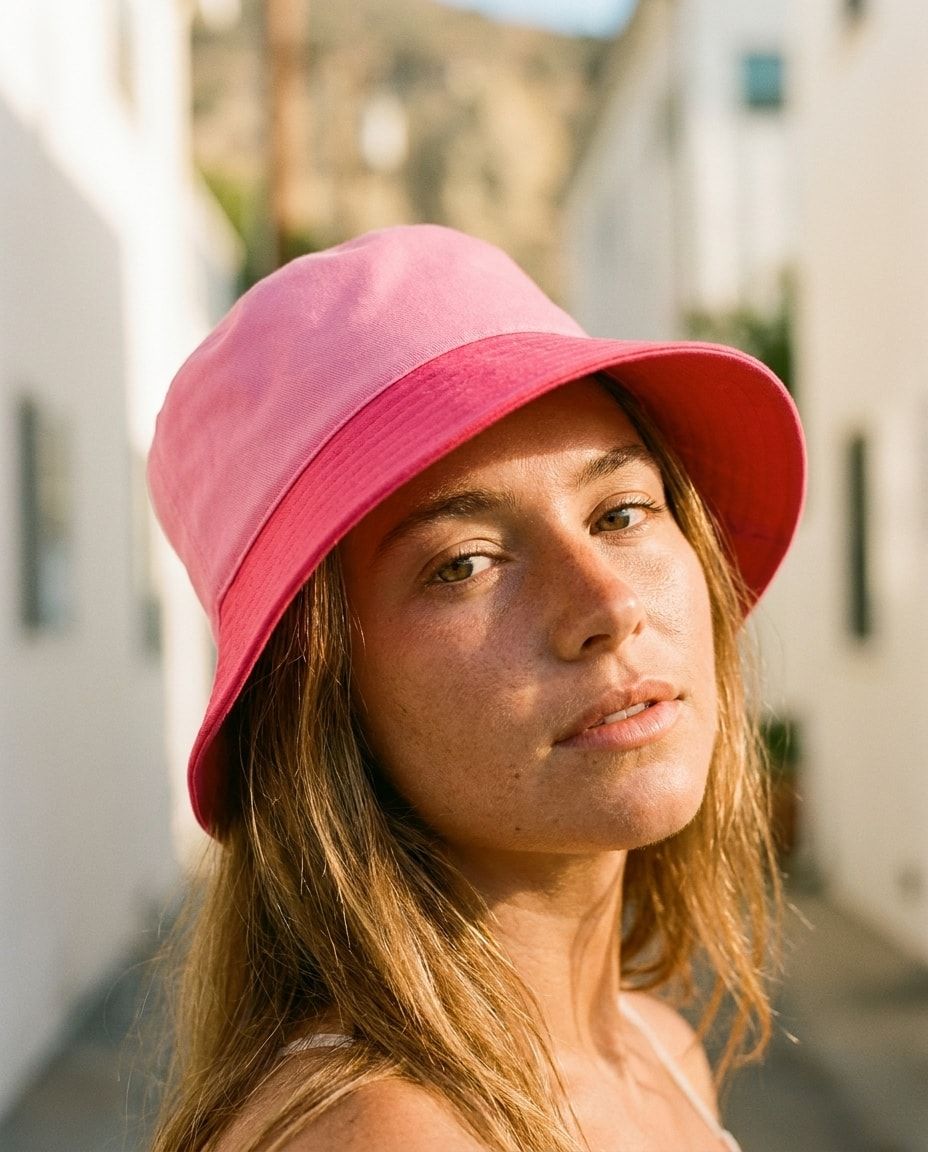 Hot Pink Aubergine & Lilac bucket hats