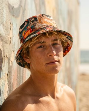 Coral Miasma bucket hats