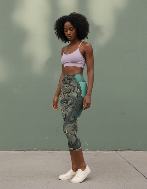 Aegis Leggings Capri Yoga Leggings — Dripper
