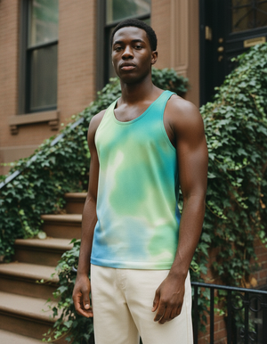 Men's Transformative Teal Frostbite tank tops