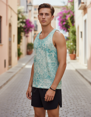 Men's Turquoise Seabreeze tank tops