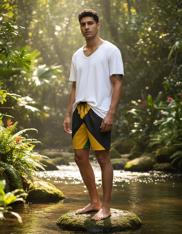 Jamaican Collection men's swim trunks