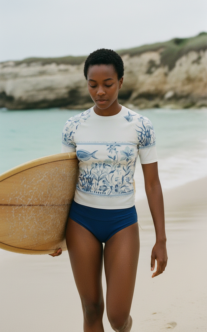 Rashguard — Women's Cloud Cobalt Chorus