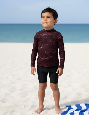 Amaranth Eclipse Rash Guard Kids Rash Guard — Dripper