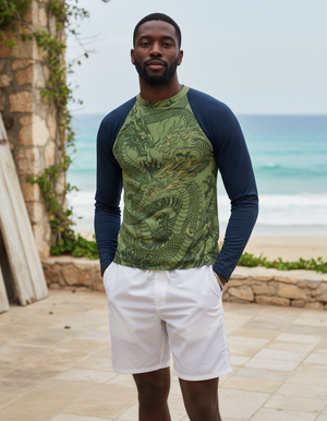 Sycamore Ember Rash Guard Men's Rashguard — Lolekai