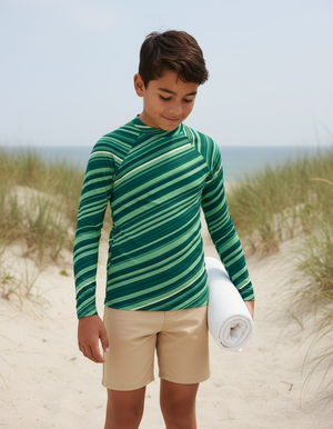 Youth Transformative Teal Sway youth rashguards
