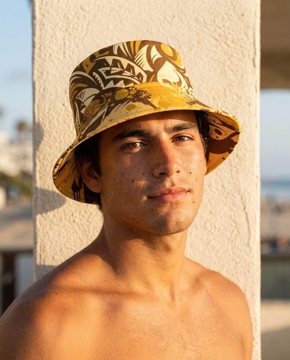 Yellow Mana Lehua bucket hats — view 1 of 2