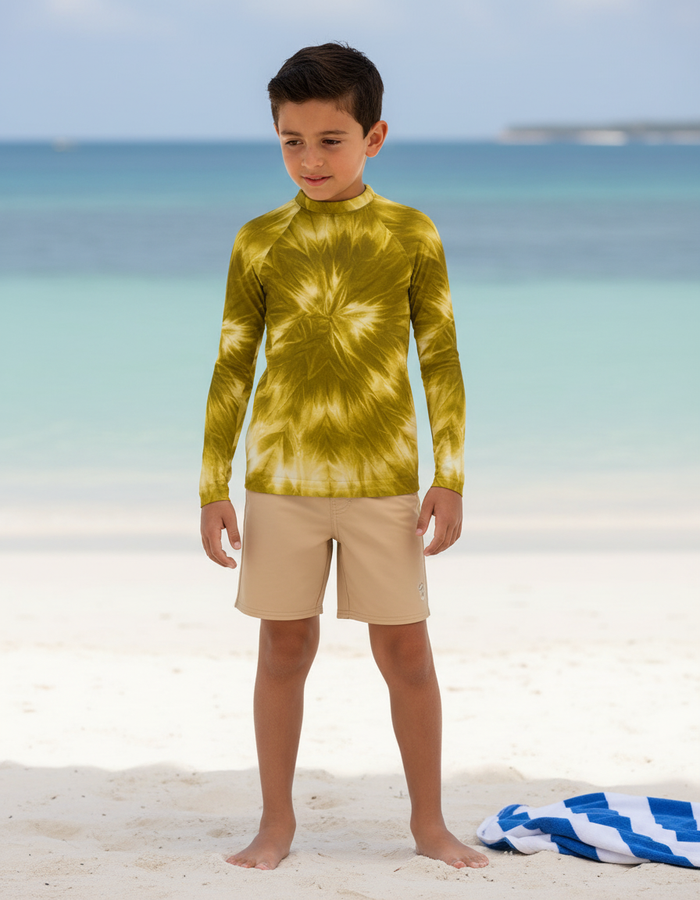 Rashguard — Kids Lemon Yellow Glacier