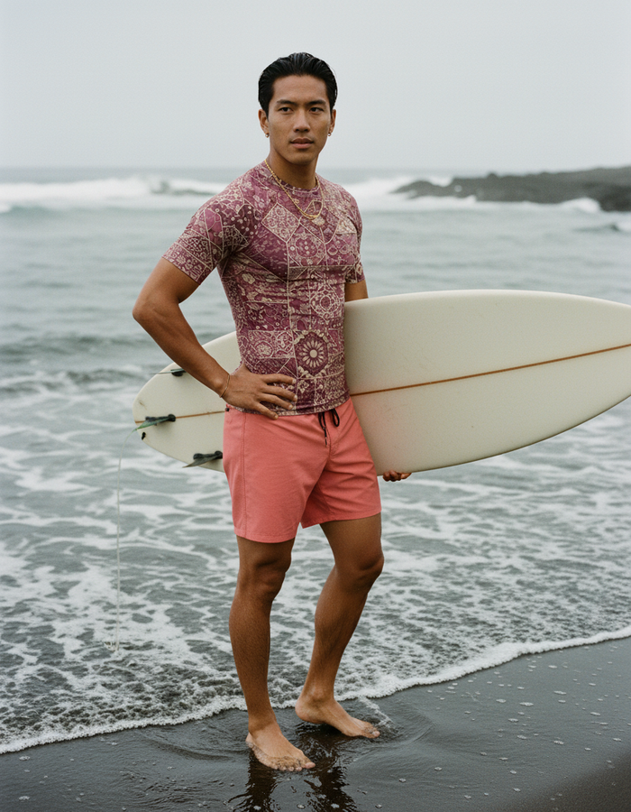 Rashguard — Men's Amaranth Riad
