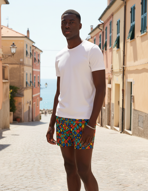 Kaleidoscope men's swim trunks
