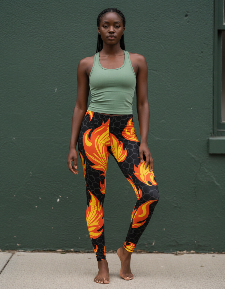 Women's Fire Patterns Leggings