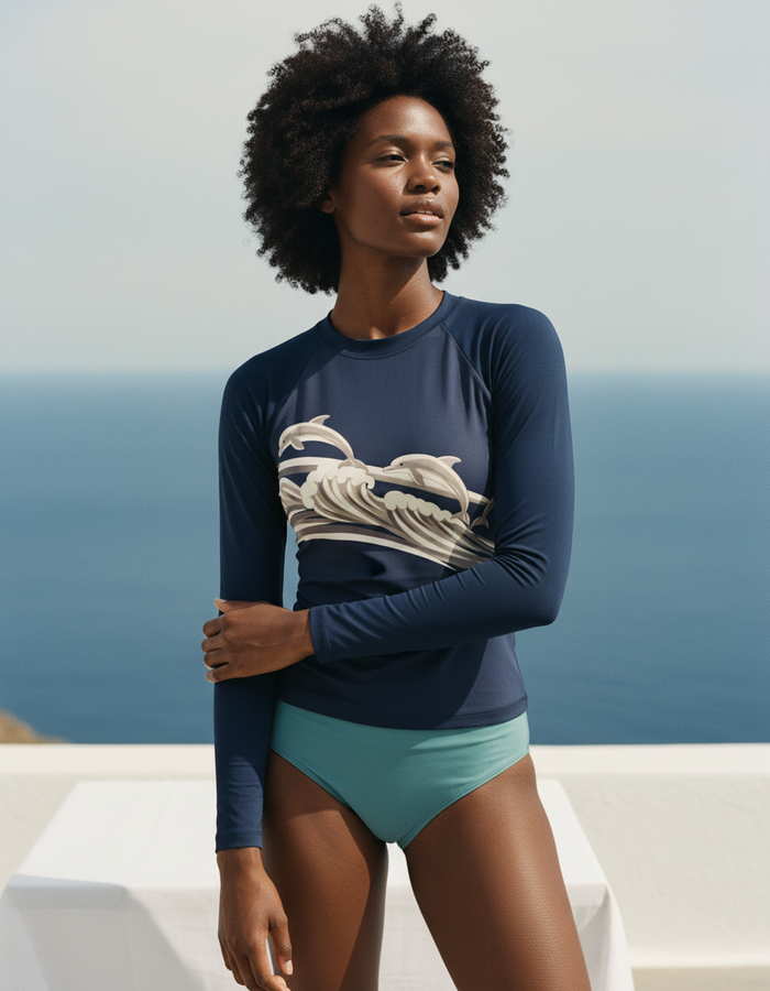 Rashguard — Women's Deep Cobalt Pod