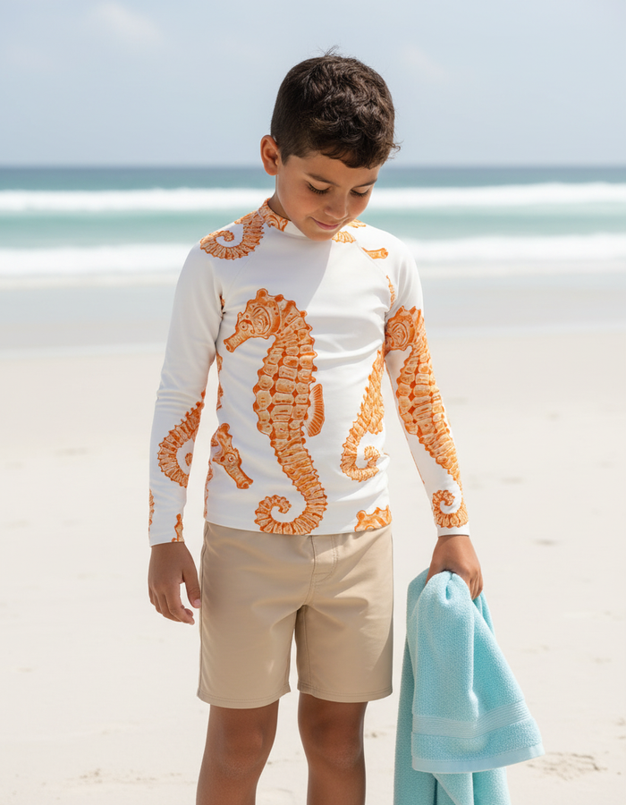 Rashguard — Youth Citrus Orange Abyss