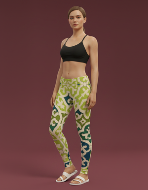 Runway Chartreuse Mosaic Leggings bikini — Dripper