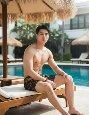 Kumo men's swim trunks