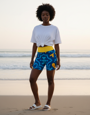 Saudade Yoga Shorts Yoga Shorts — Dripper