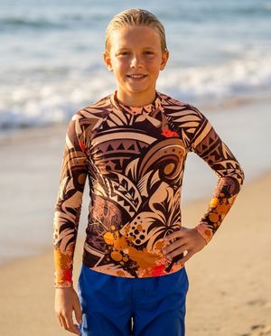 Boys Mana Lehua boys youth rashguards